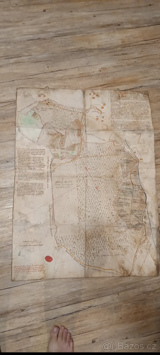 Stará barokní mapa 1785 - 10