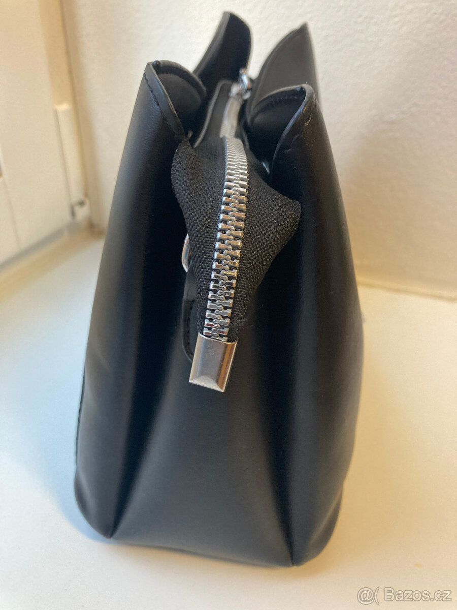 nová crossbody kabelka ČERNÁ/ŠEDÁ/ KRÉMOVÁ - 10