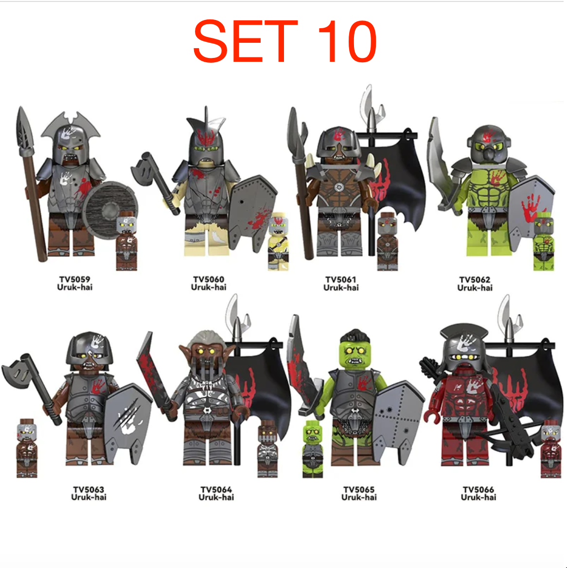 Figúrky pán prsteňov 3 (8ks) - typ lego, nové - 10