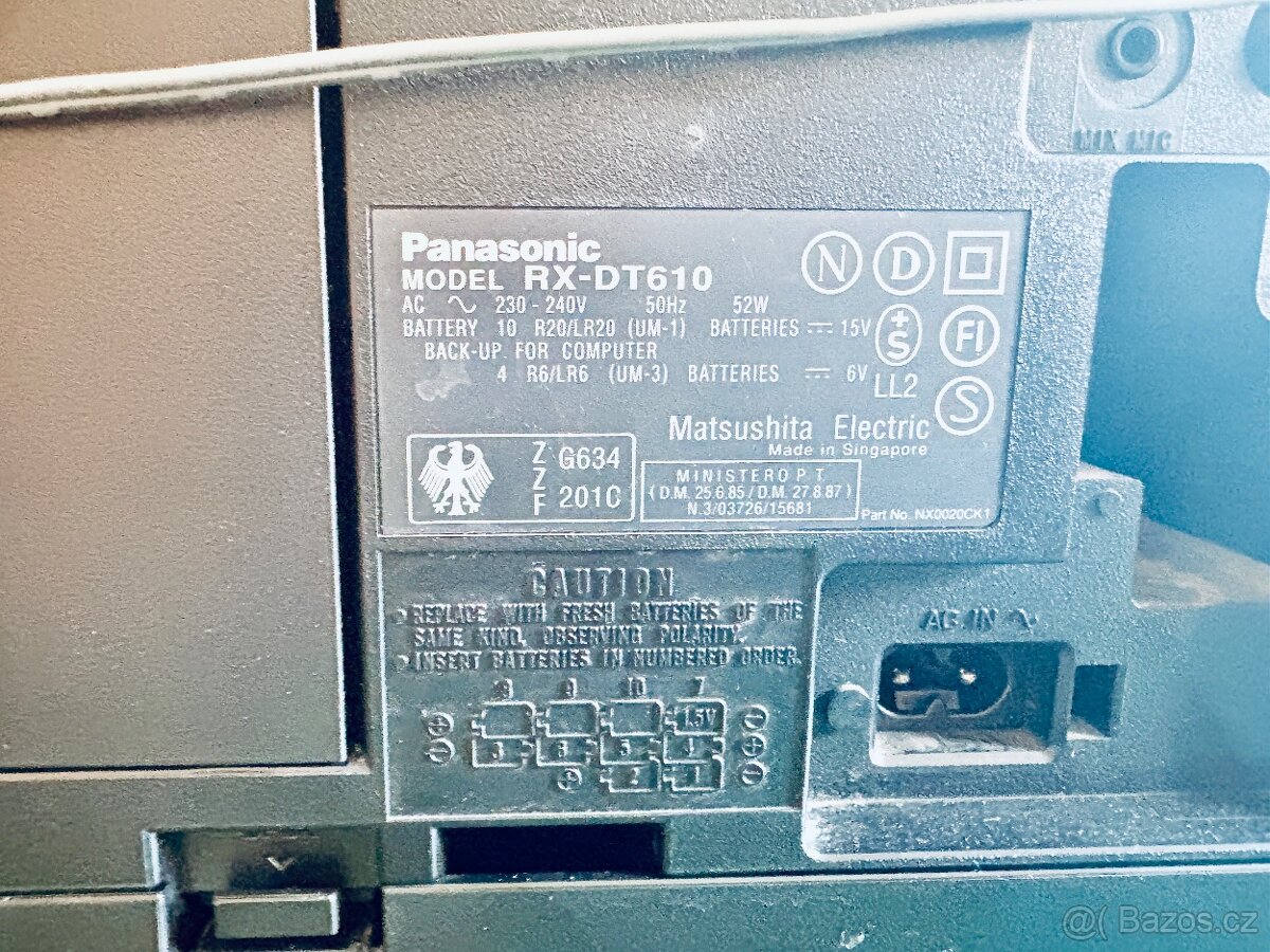 Panasonic RX-DT610 Boombox - 10