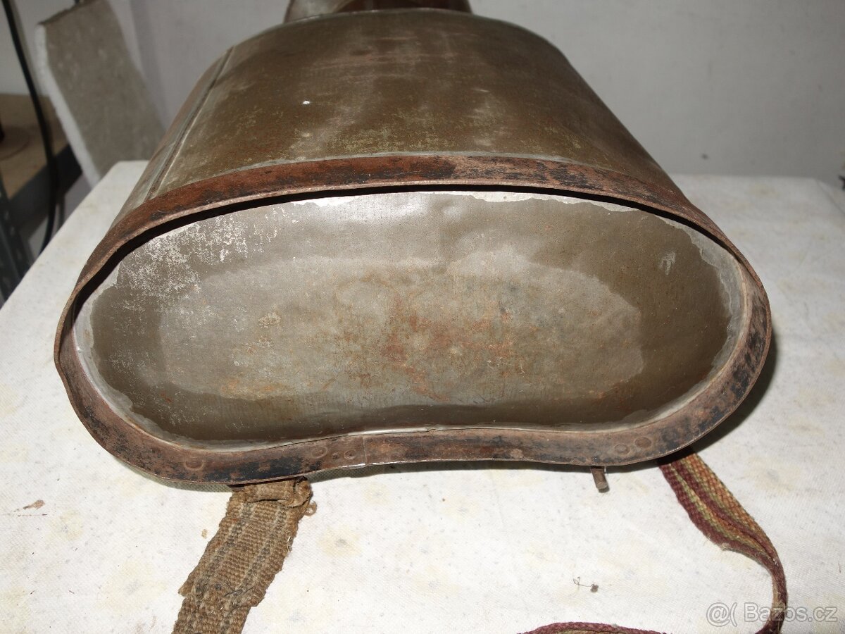 Plechové vědro vojenské ?, konvice na mléko na záda č.2 - 10