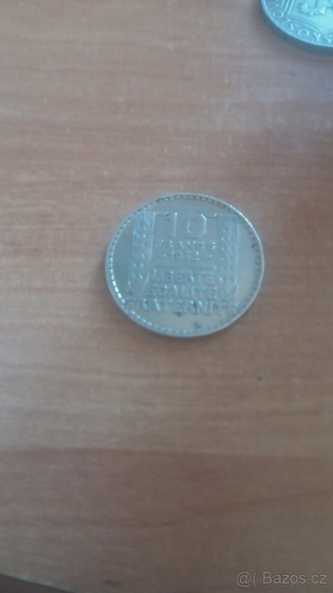 Prodám mince stribro - 10