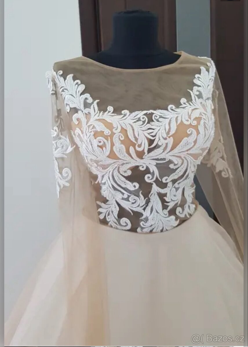 C.01 Svatební saty z vlečkou vyprodej - 10