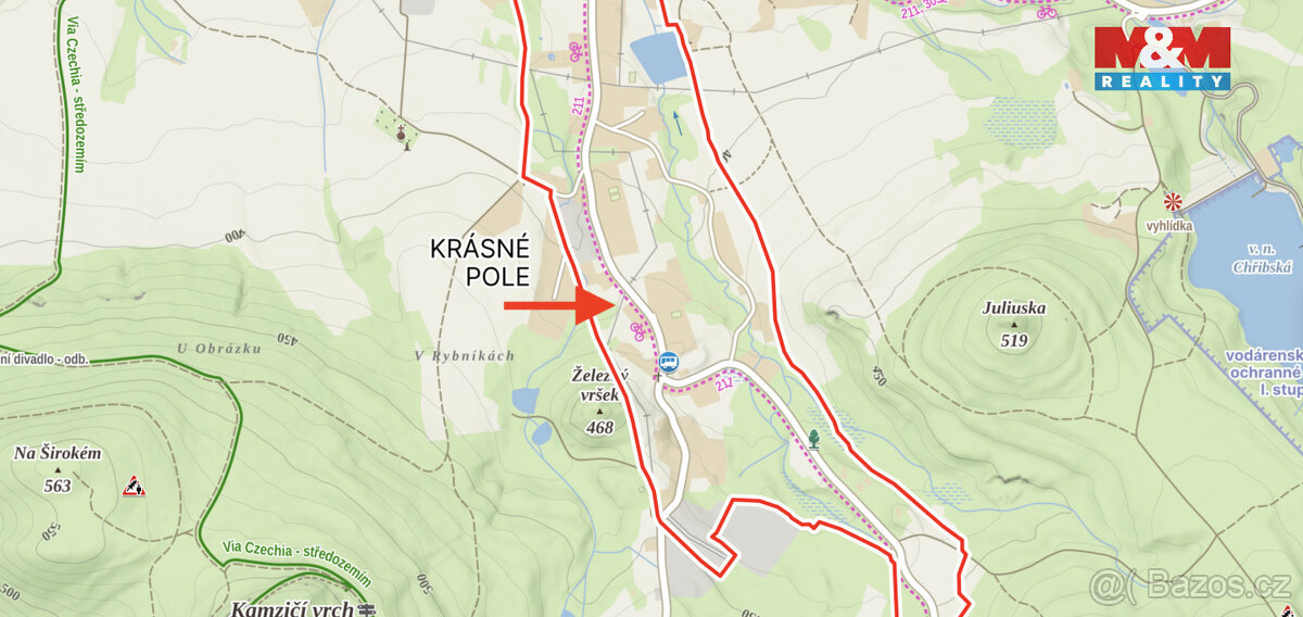 Prodej komerčního pozemku, 1093 m², Chřibská - 10