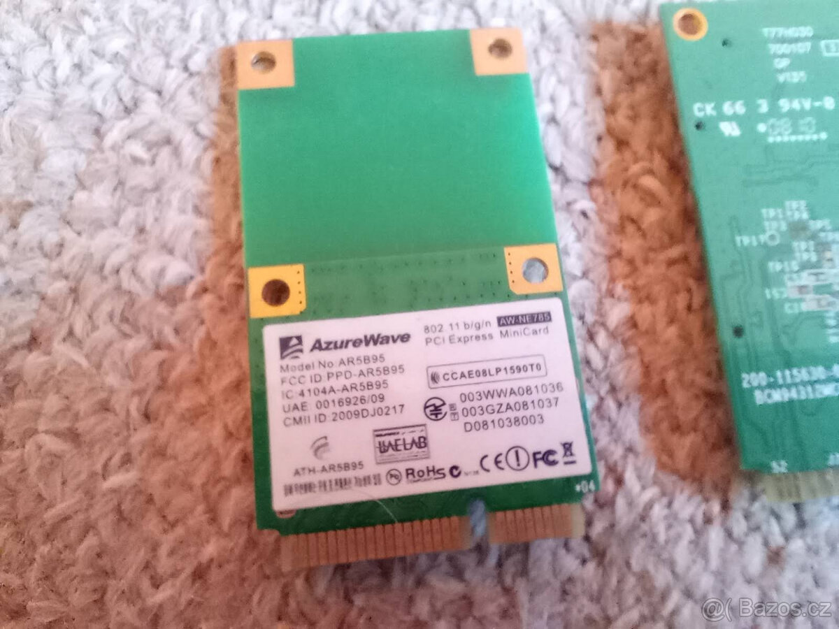 WIFI Karta Mini PCI-E a PCI-E Half , více kusů - 10