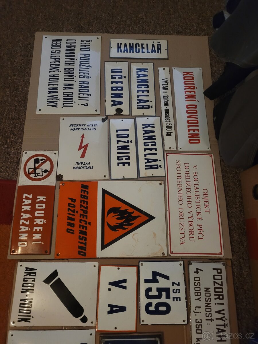 Smaltovaná cedule tabule tabulka - 10