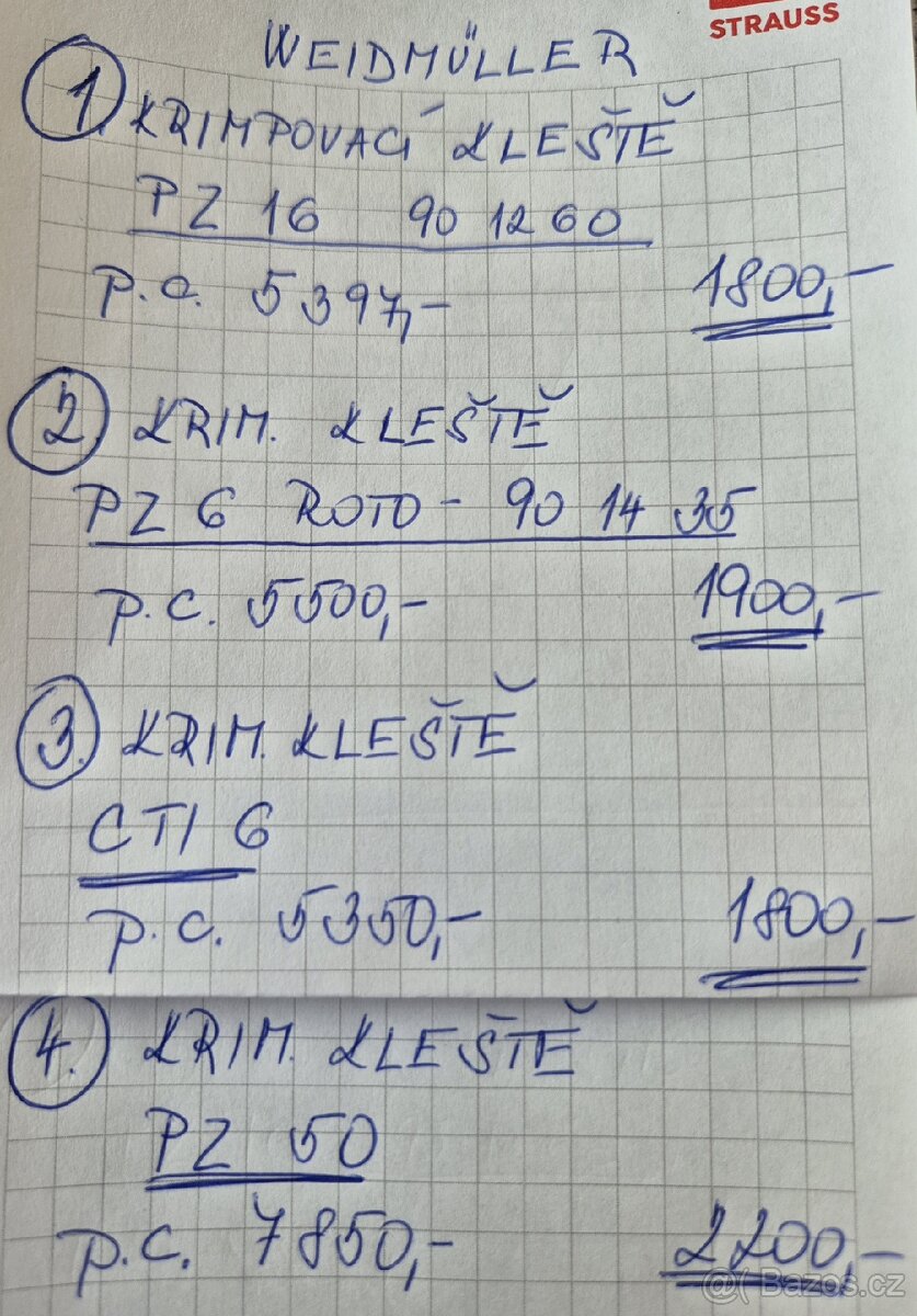 Krimpovací kleště Weidmüller - 10