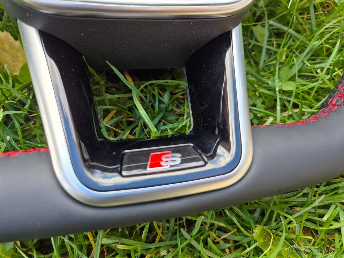 AUDI A6 A7 C8 Q8 S8 ETRON VOLANT kozeny zkoseny / vyhrievany - 10