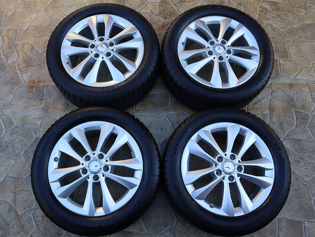 17" Alu kola 5x112 MERCEDES W205 C-CLASS ZIMNÍ+ČIDLA - 10