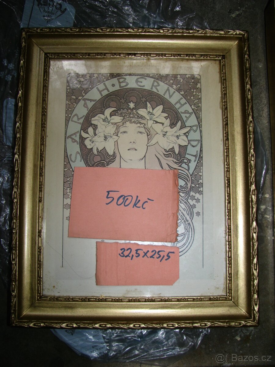 staré rámy z obrazů, rám na obraz - 10