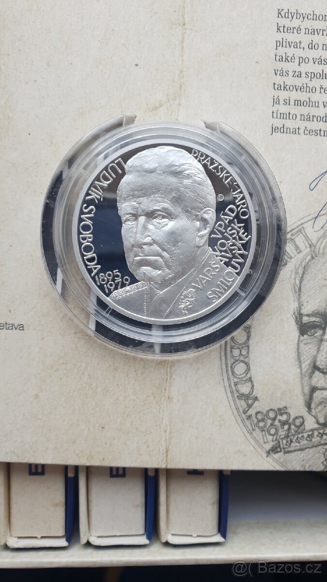 Stříbrné medaile Českoslovenští presidenti - 10