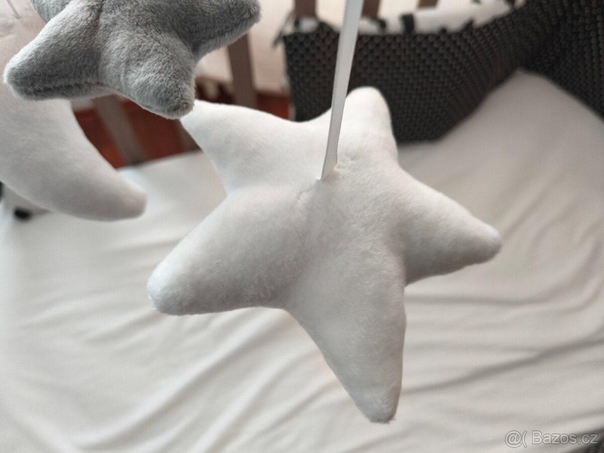 Kolotoč Canpol Babies plyšový s projektorem hvězdičky modrý - 10