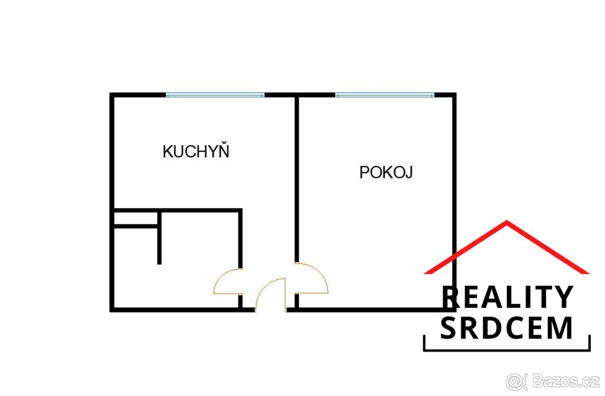 Pronájem družs. bytu 1+1/37m2 na ul. Flemingova, Karviná - H - 10