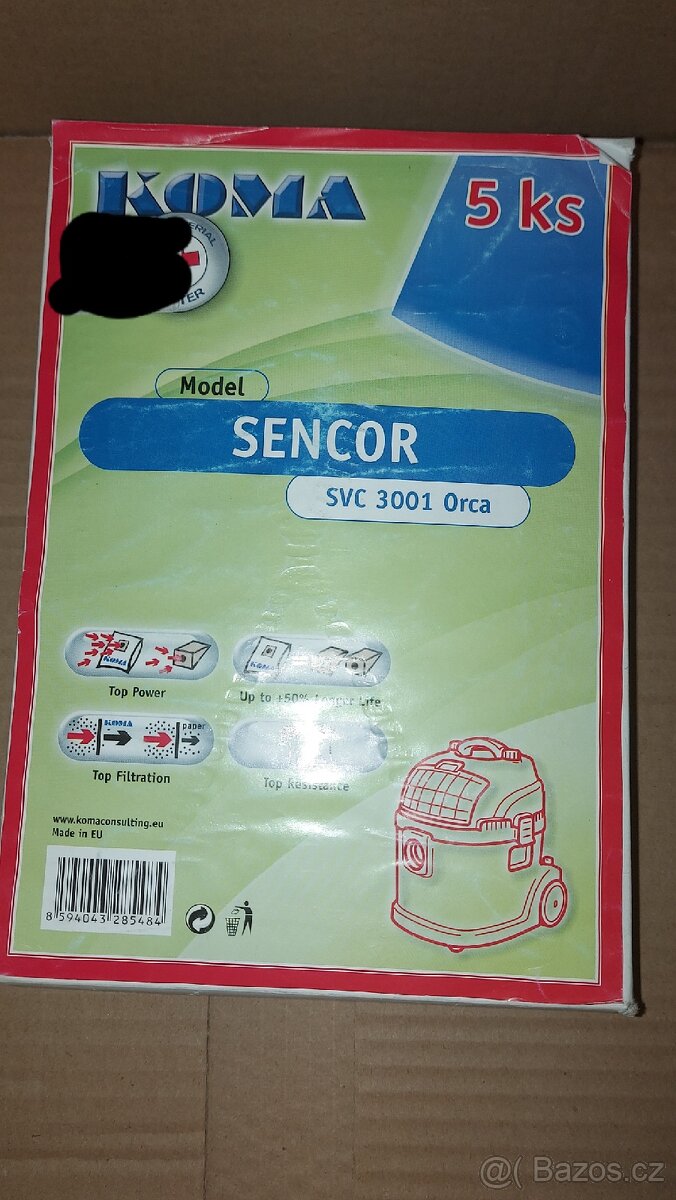 Prodám nerozbalené balení sáčků Zelmer, Sencor atd - 10