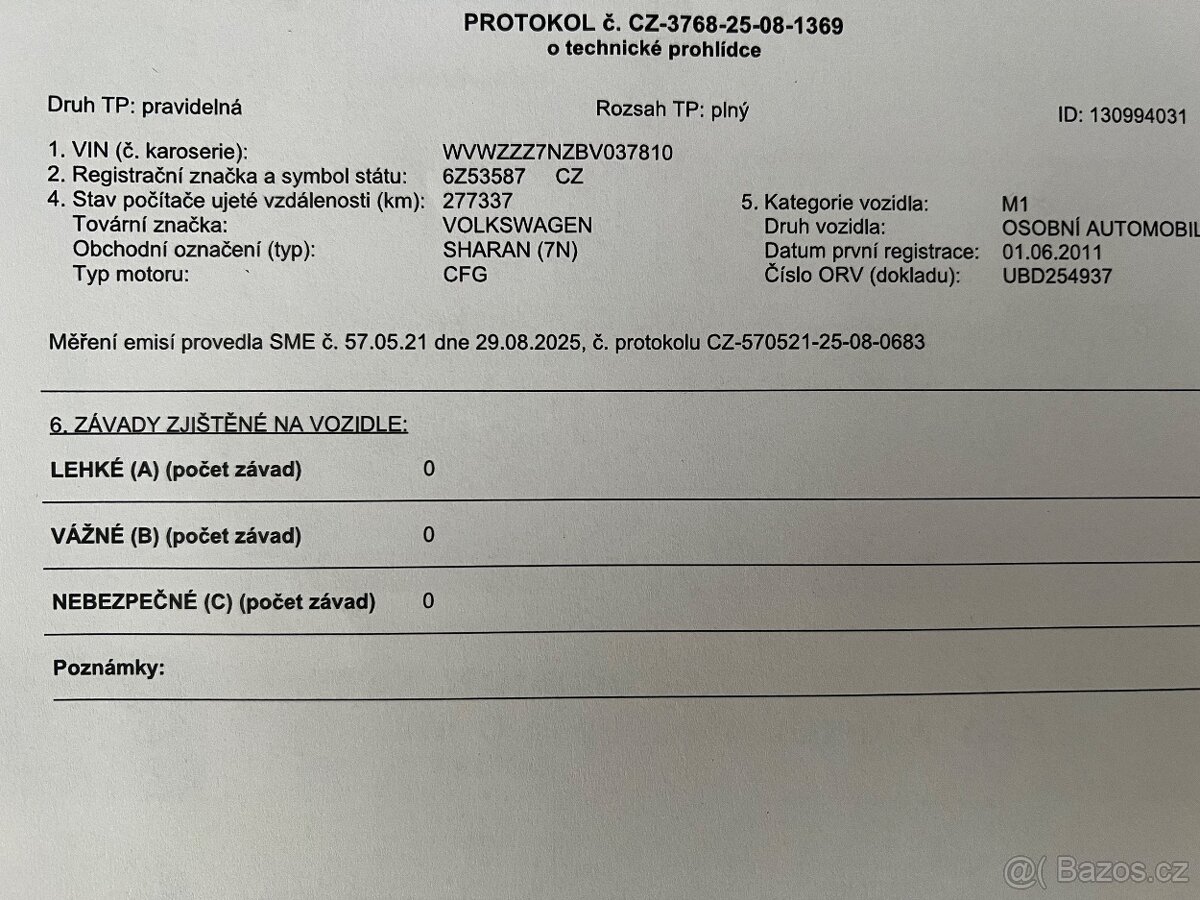 Volkswagen Sharan 2011, 2.0 TDI 125kW - 10