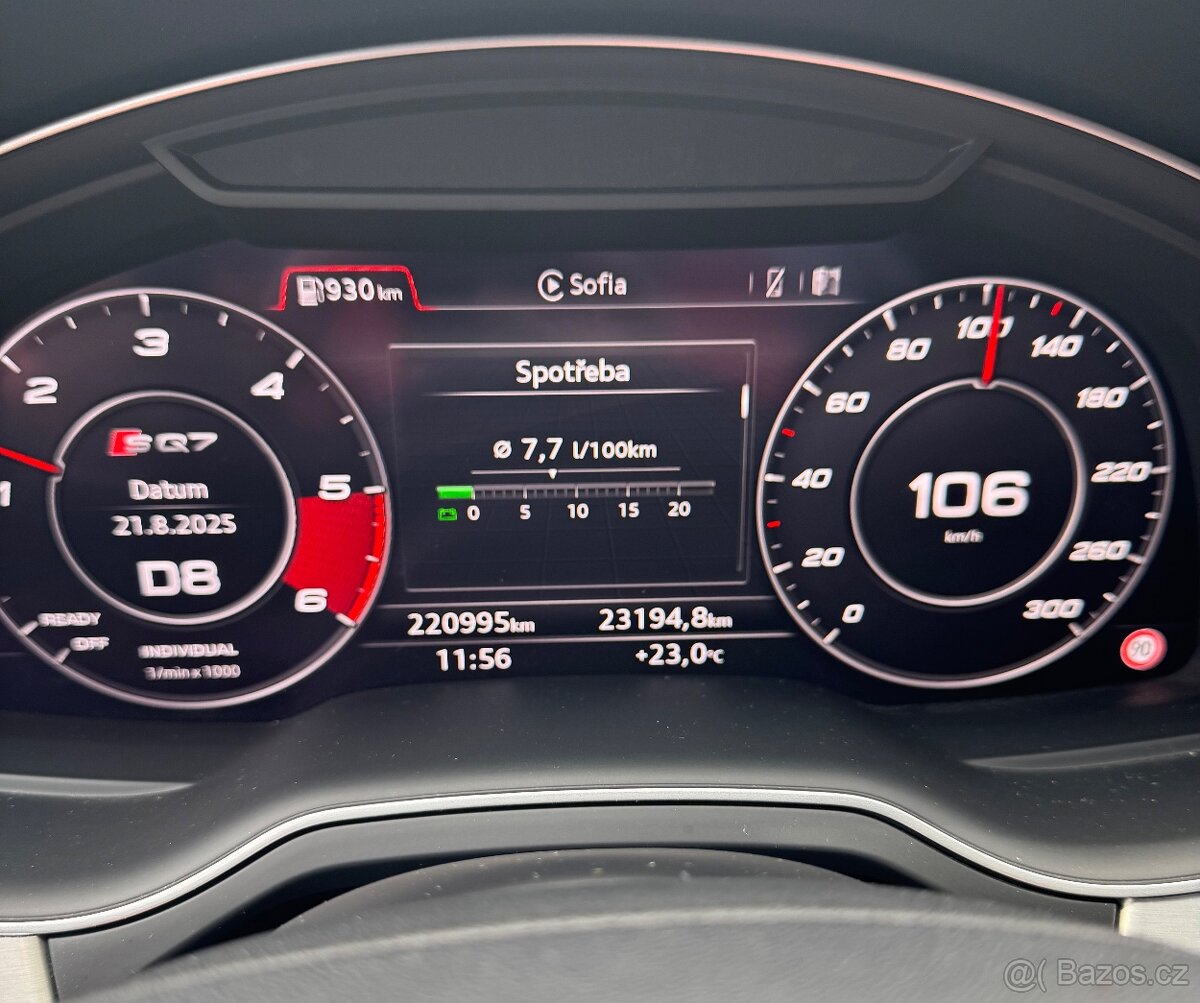 Prodám Audi SQ7,4.0 TDI,320 KW,r.v.2017/8,modrá Sepang - 10