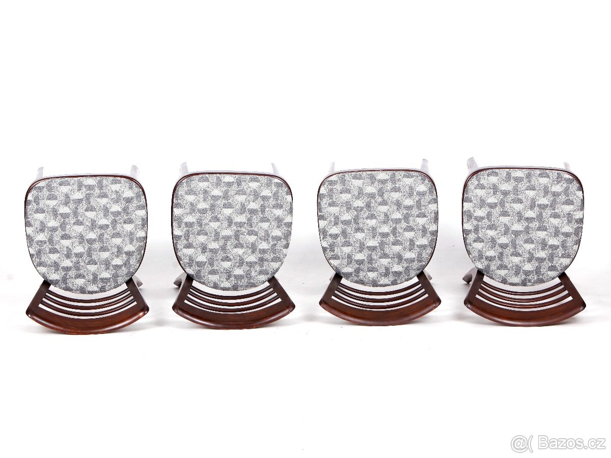 Přečalouněné retro židle SETONA, 4 kusy. - 10