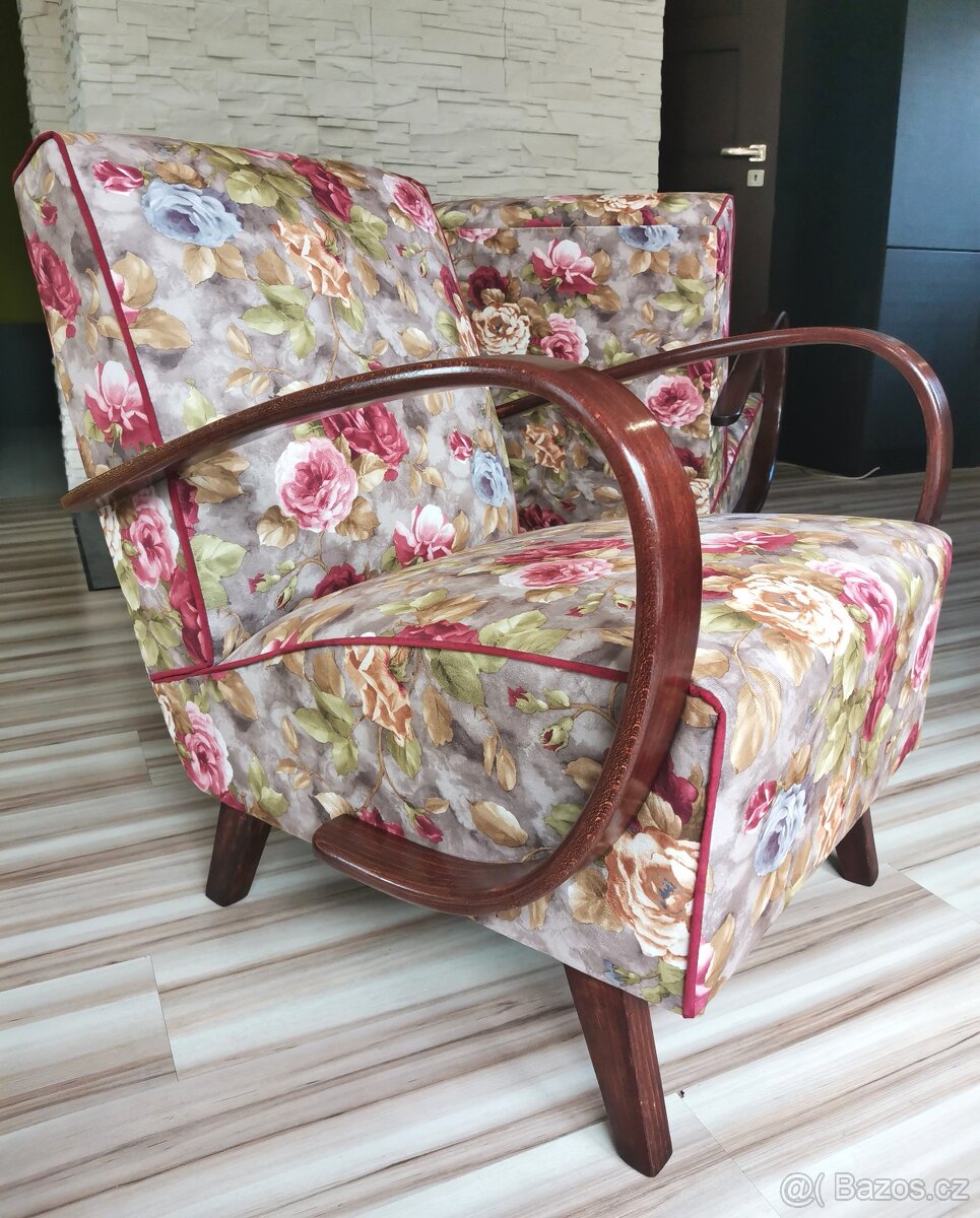 Křesla Halabala typu C Květy - 10