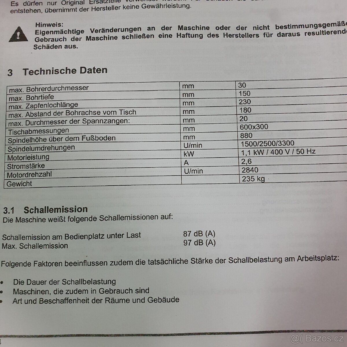 Vrtací dlabačka KDR 30 VD2 - 10