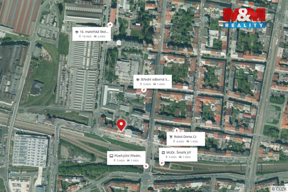 Pronájem bytu 3+kk, 62 m², Plzeň, ul. Hálkova - 10