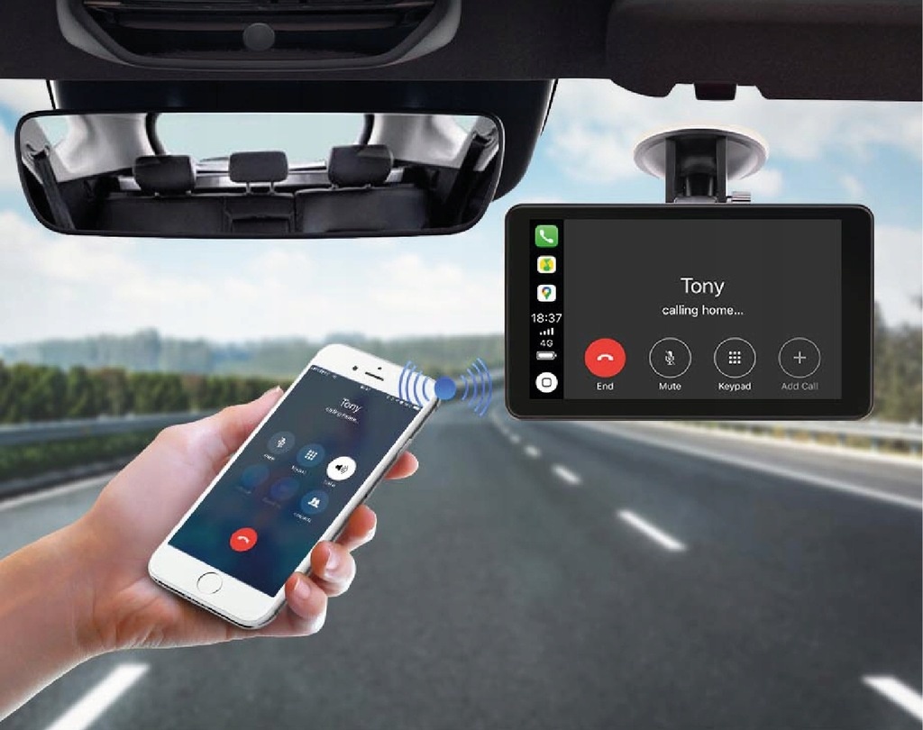 Monitor do auta Symfony W706 - Carplay Android Auto - 10
