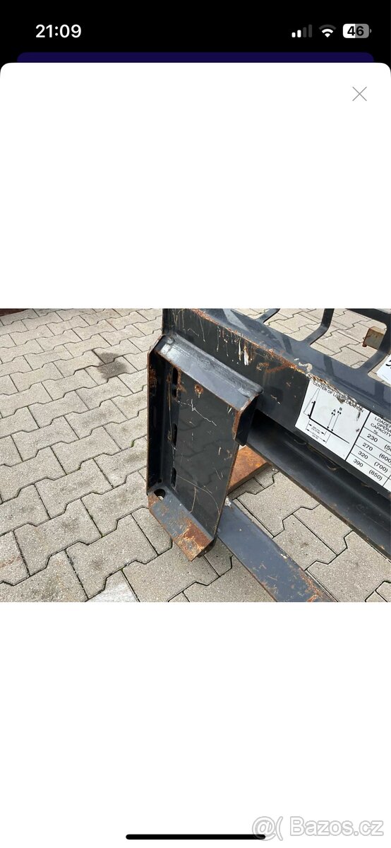 Paletizacni vidle na smykovy nakladac Bobcat - 10