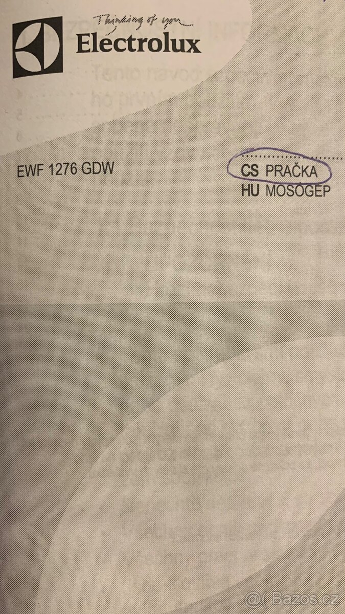 Pračka ELEKTROLUX EWF1276GDW A+++ - 10