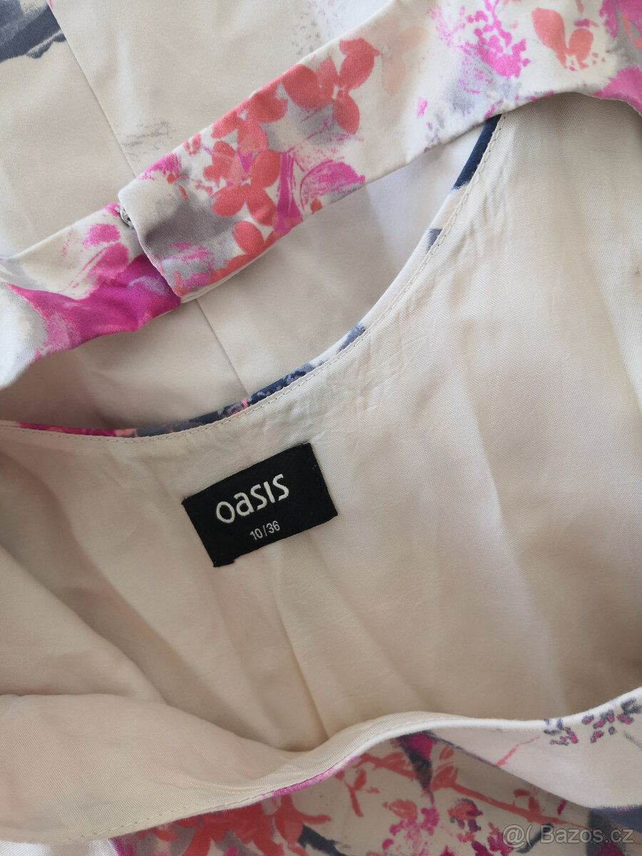 Bavlněné šaty s květy Oasis - 10