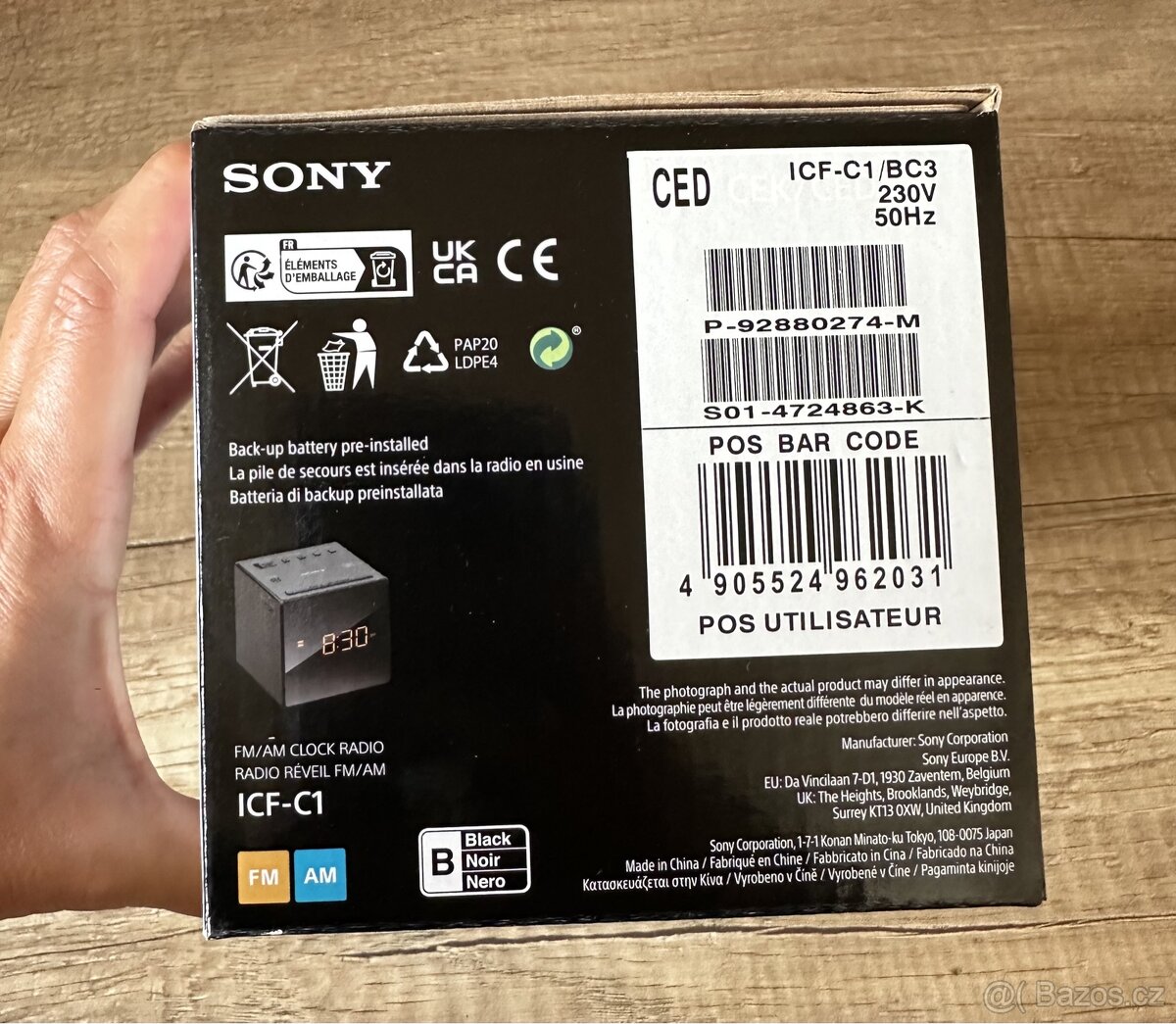 Rádio/budík Sony ICF-C1 - 10