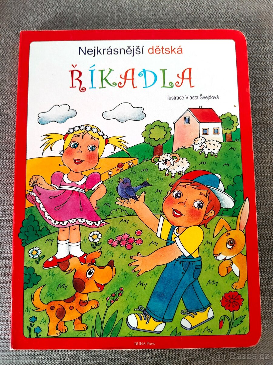 Dětská knížka- Naše zvířata, Nejkrásnější dětská říkadla - 10