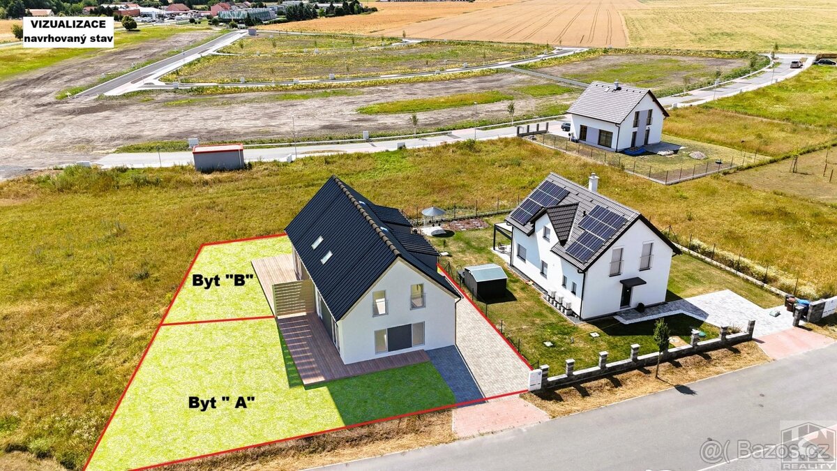 Novostavba dvojdomu 2x 4+1+zahrada v lokalitě Choťánky u Po - 10