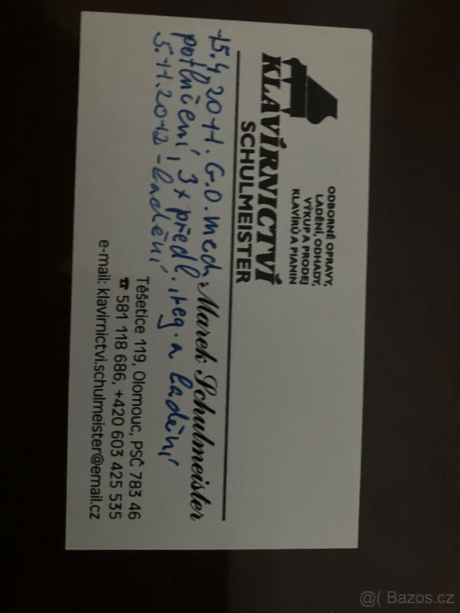 Prodám pianino Petrof - 10