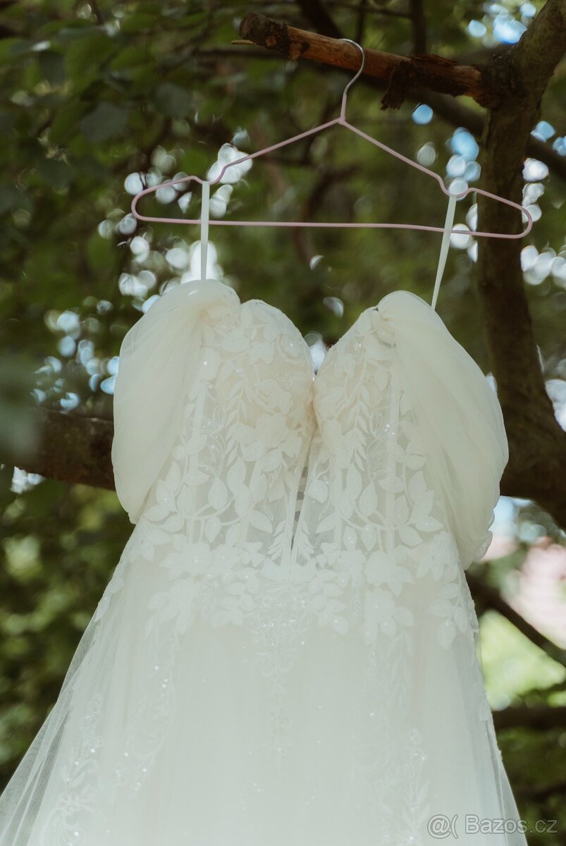 Svatební šaty ivory - 10