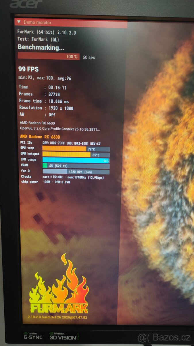 SAPPHIRE PULSE RADEON RX 6600 8GB - 10