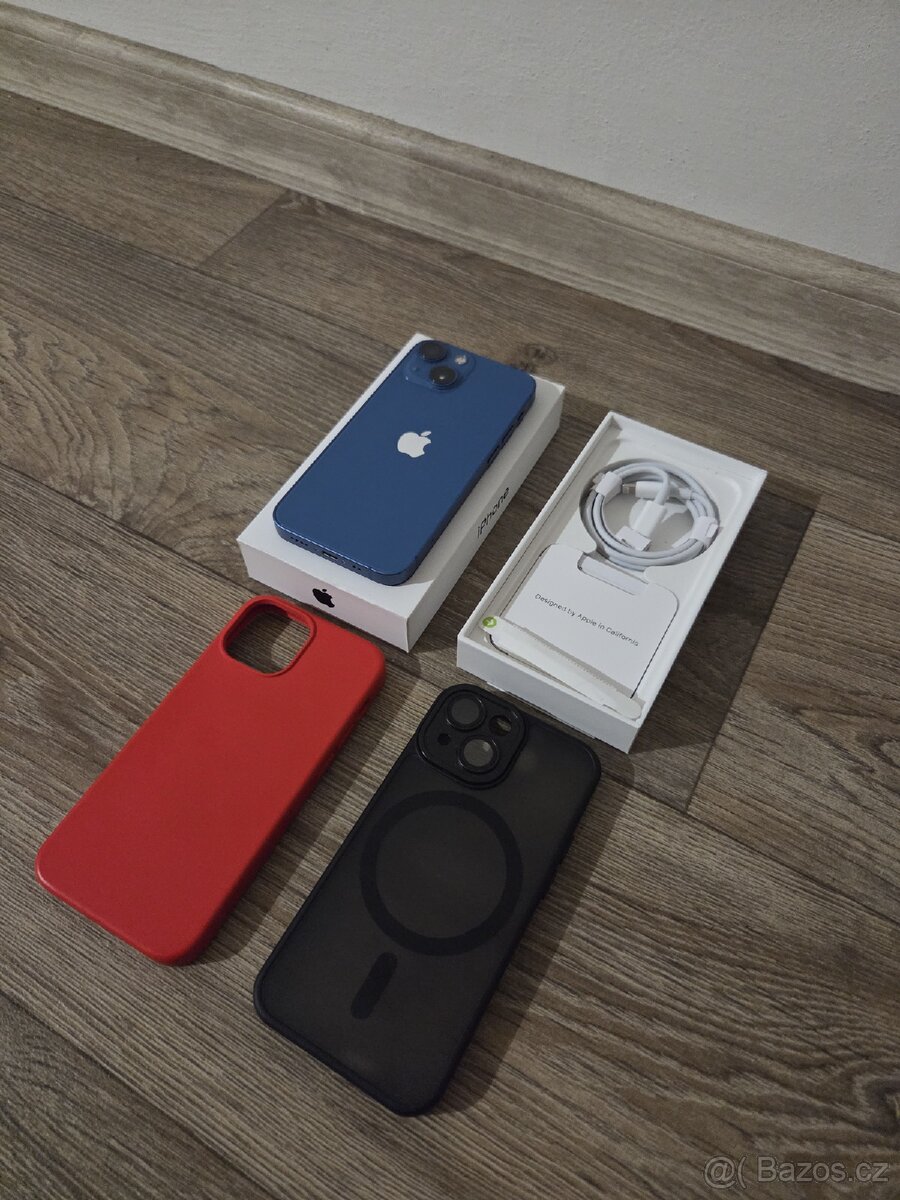 Apple iPhone 13 Mini - 256GB - Blue - 100% kondice baterie - 10