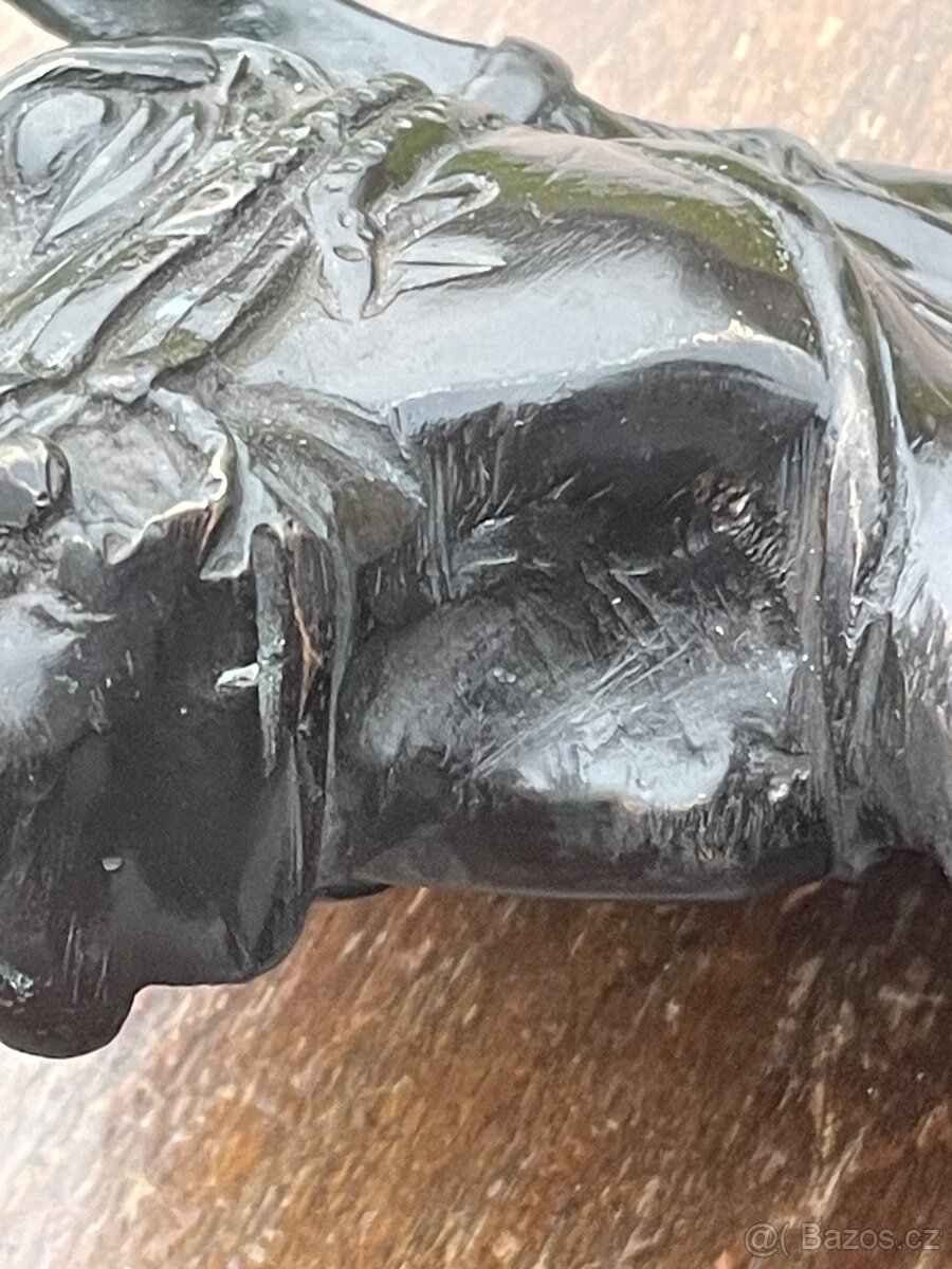 stará bronzová socha kôň - 10