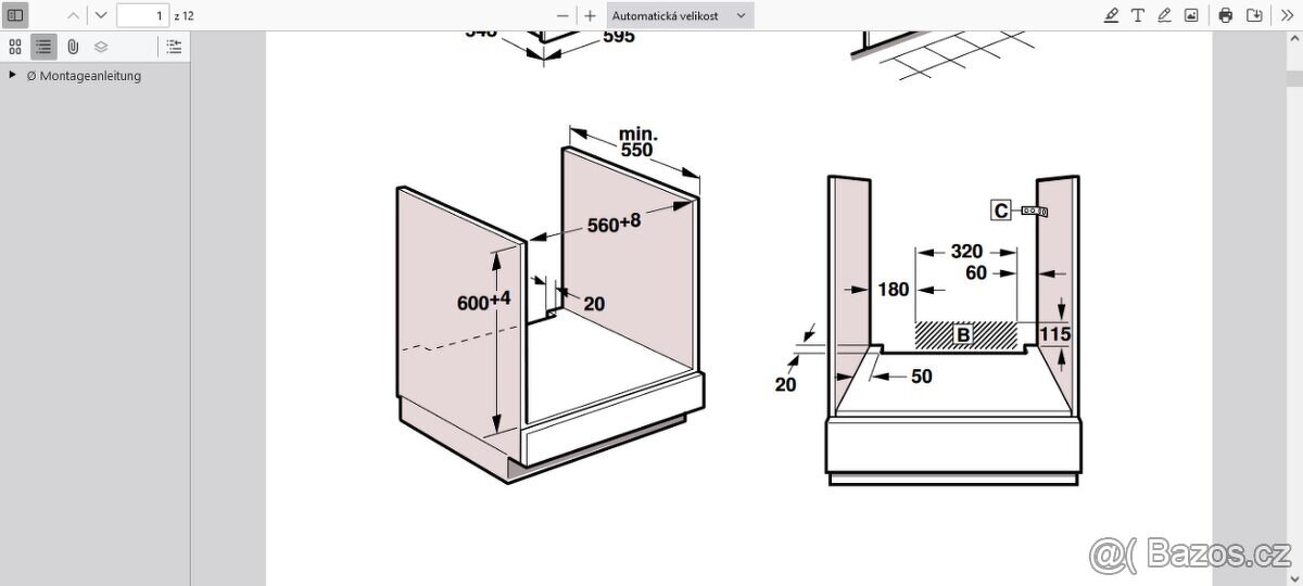 Nerezová vestavná trouba Siemens HB 650511 - 10