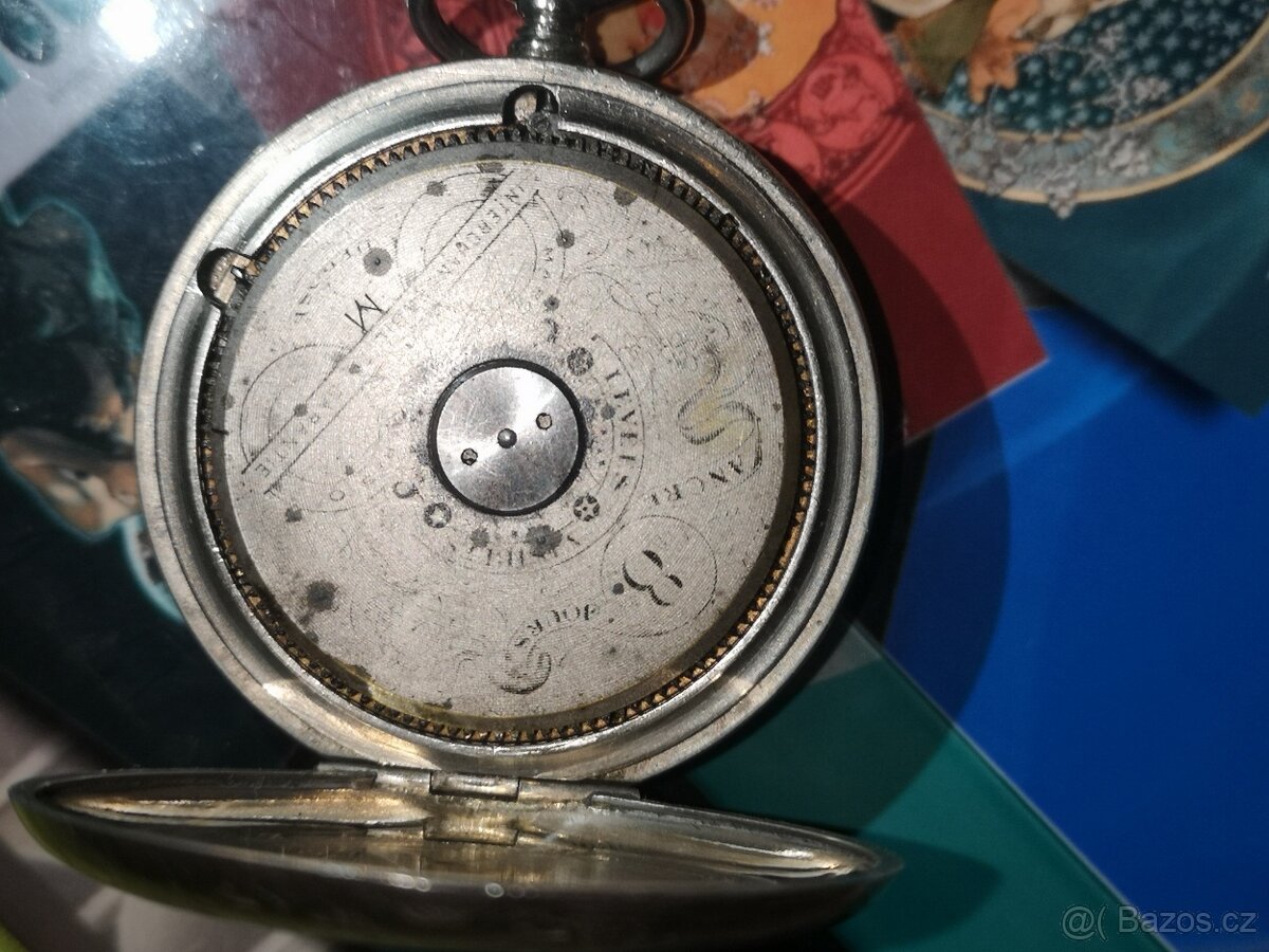 8denní švýcarské kapesní hodinky HEBDOMAS -jdou rychle - 10