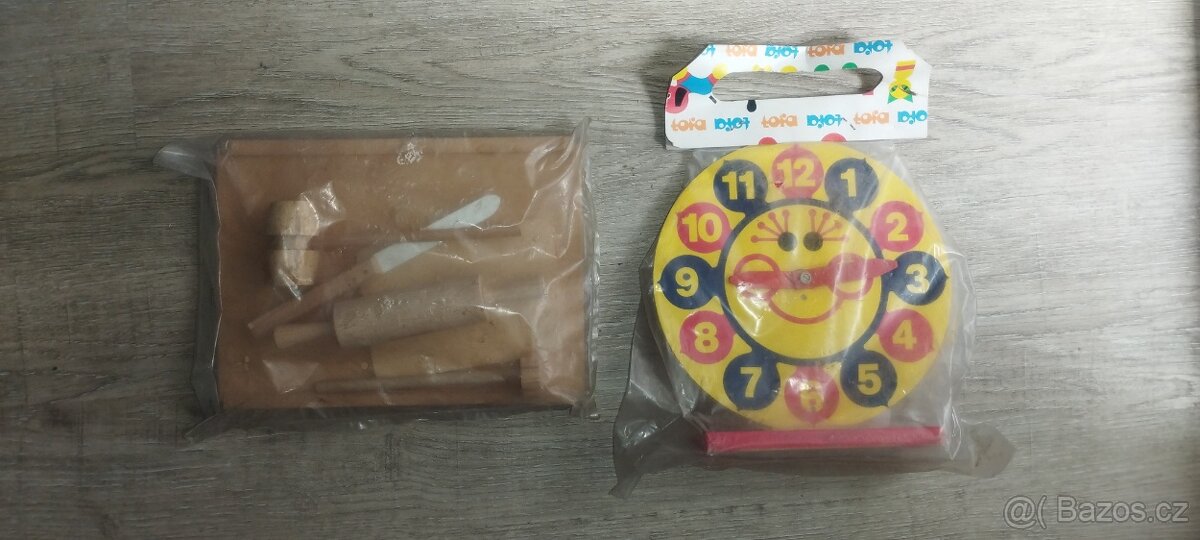 Tofa-staré dřevěné hračky-origo nepoužité - 10