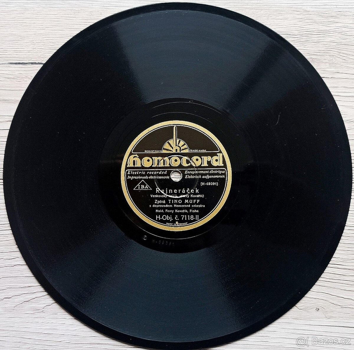 Sada 1 - 5 českých šelakových gramodesek 1930 - 1932 - 10