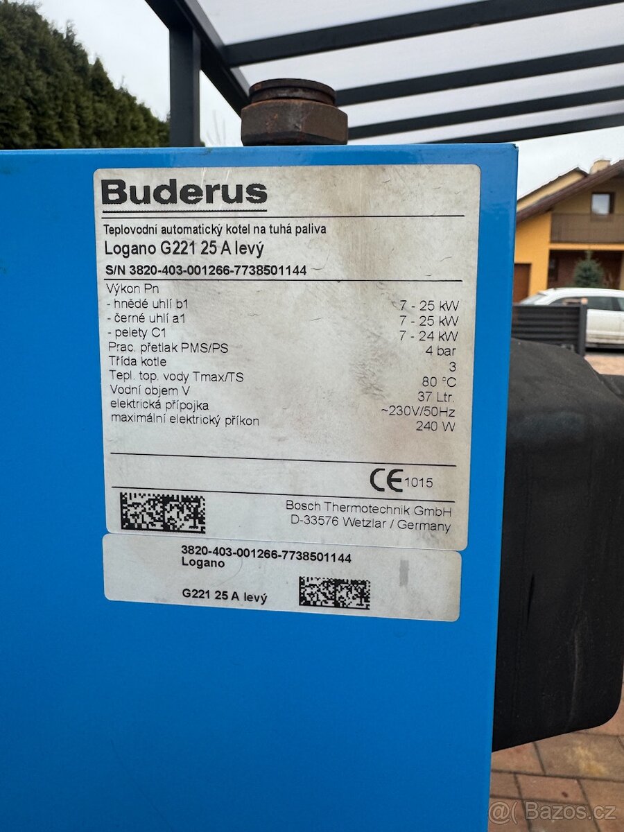 Buderus Logano G221-25A levý na tuhá paliva - 10
