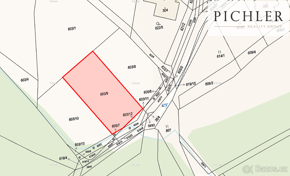 Prodej stavebních pozemků, 5819 m², Chválenice - 10