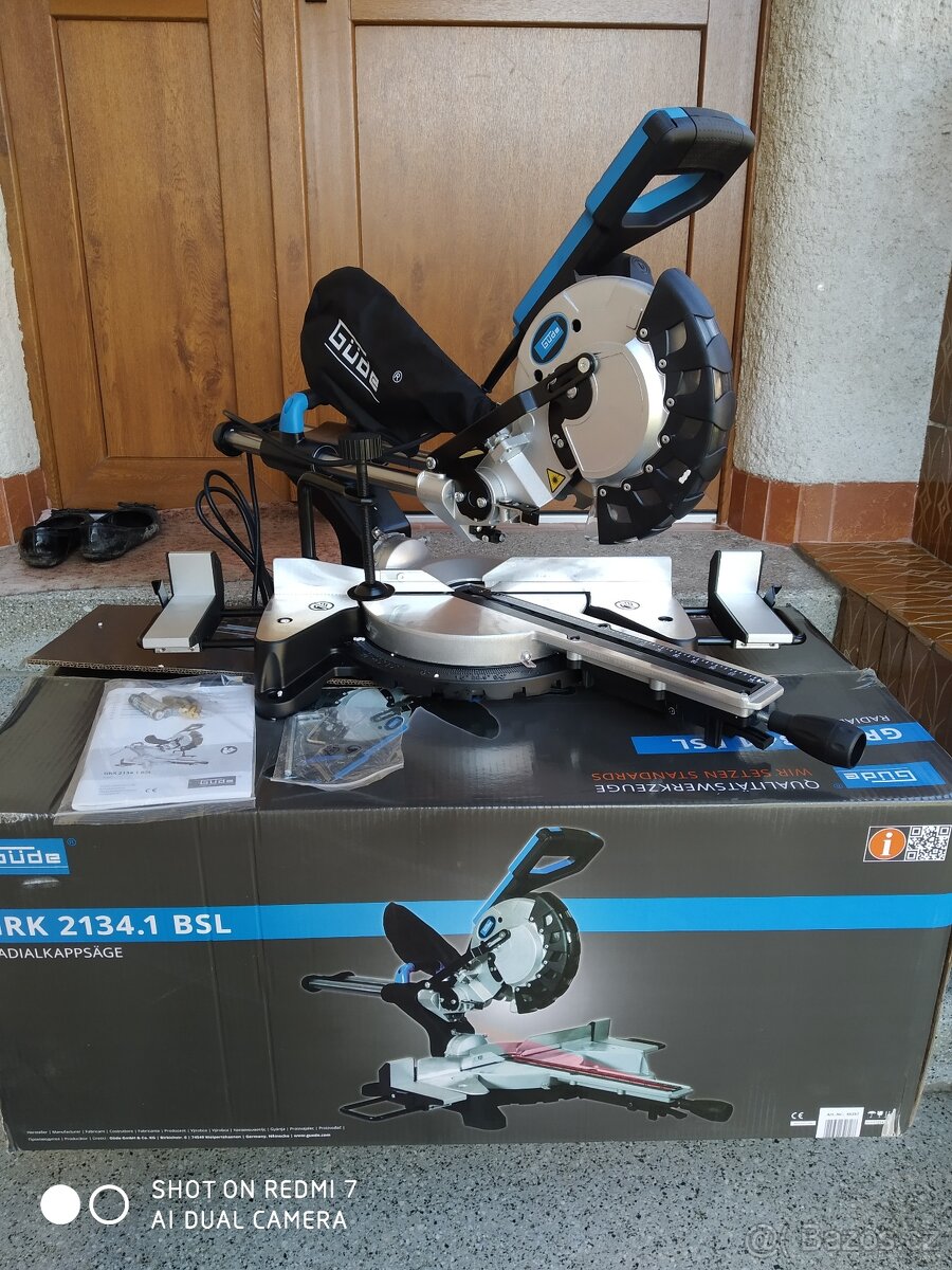 Prodám NEPOUŽITOU pokosovou pilu s posuvem Güde GRK 2134.1 B - 10