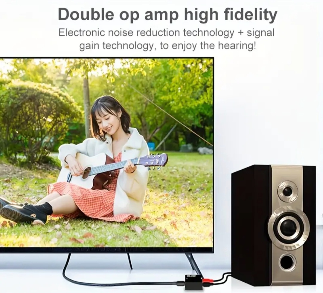 Digitálně analogový audio převodník z optiky > Rca - 10