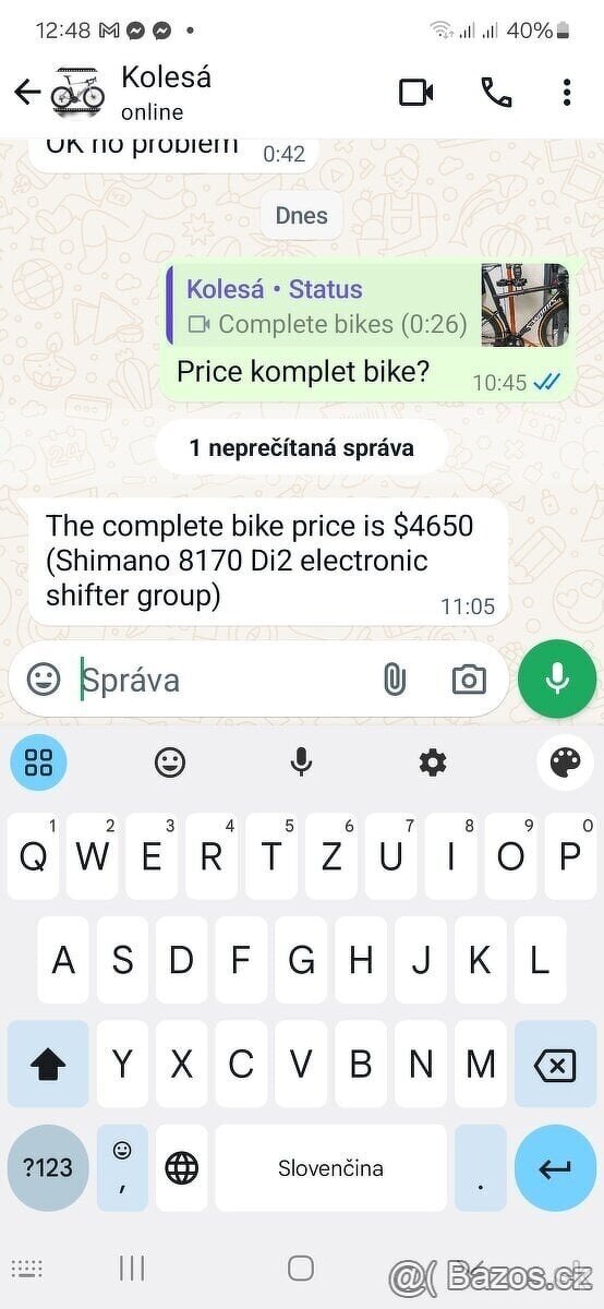 Silniční kolo silnička Shimano Sram - 10