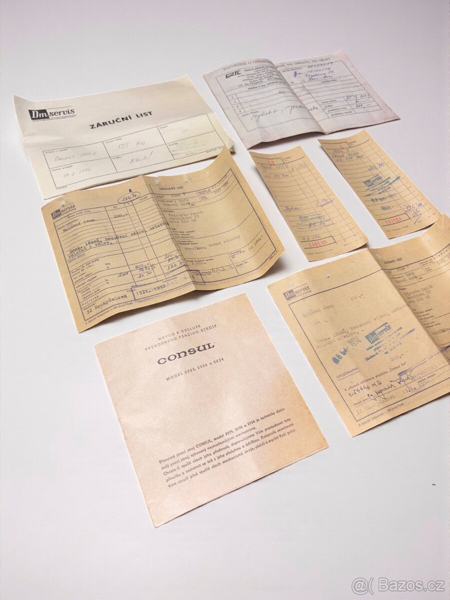 Psací stroj Consul 2226 – plně funkční, s boxem a doplňky - 10