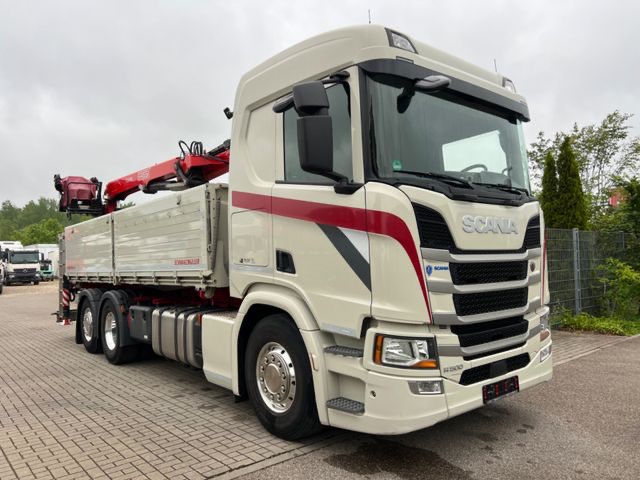 Scania R500 / 2stranný sklápěč / jeřáb Fassi 215 - 10