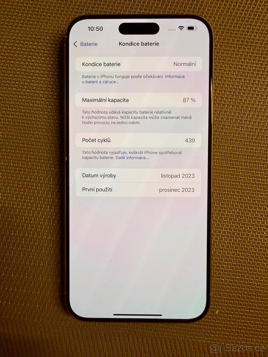 Apple IPhone 15 Pro Max - přírodní titan 256GB - 10