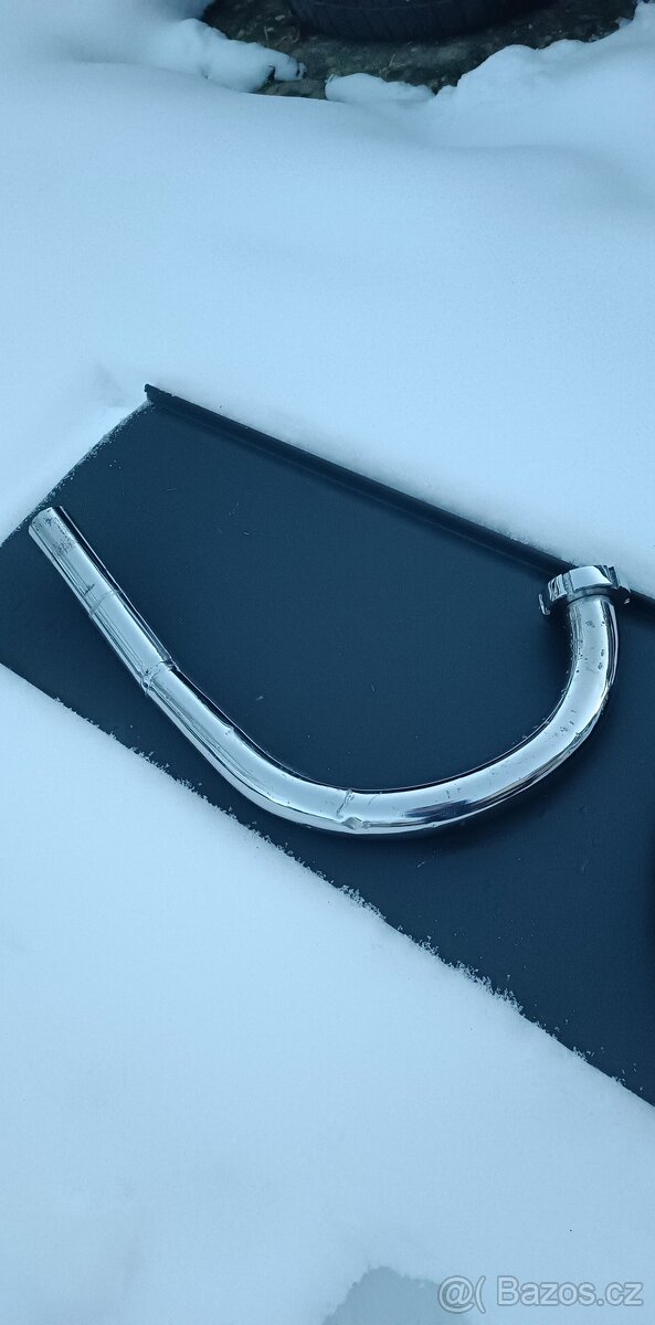 Jawa 350/354/360 Kolena Výfuku+ Matice Jawa Speciál Chrom - 10