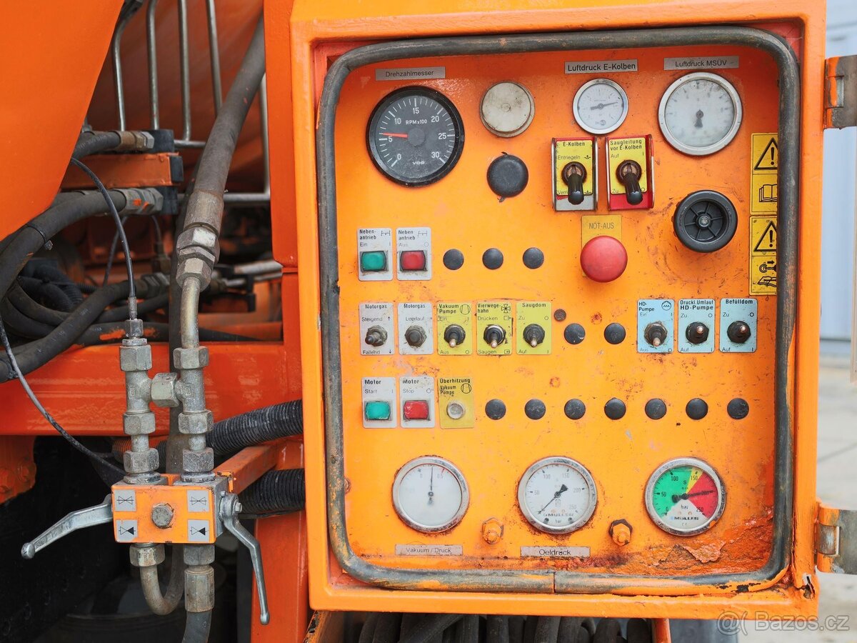 Mercedes-Benz ATEGO 1828 L, FAKÁLNÍ VŮZ, 8 CBM, DVĚ KOMORY ( - 10